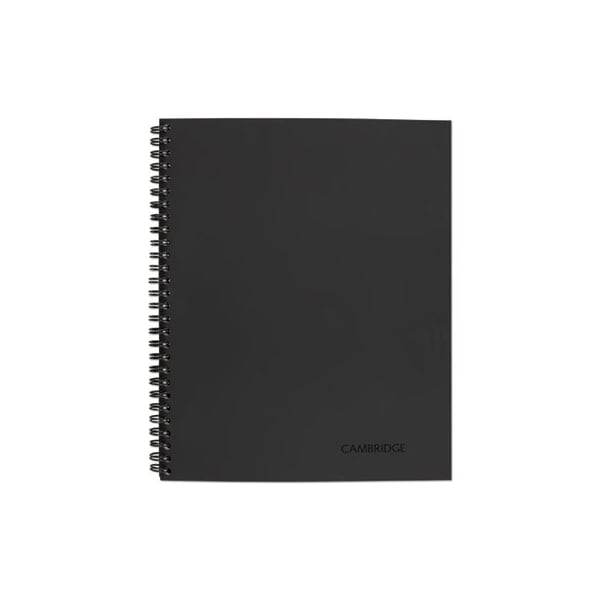 Mead Cambridge, WIREBOUND BUSINESS NOTEBOOK, WIDE/LEGAL RULE, BLACK COVER, 11 X 8.5, 80PK 06062 - main